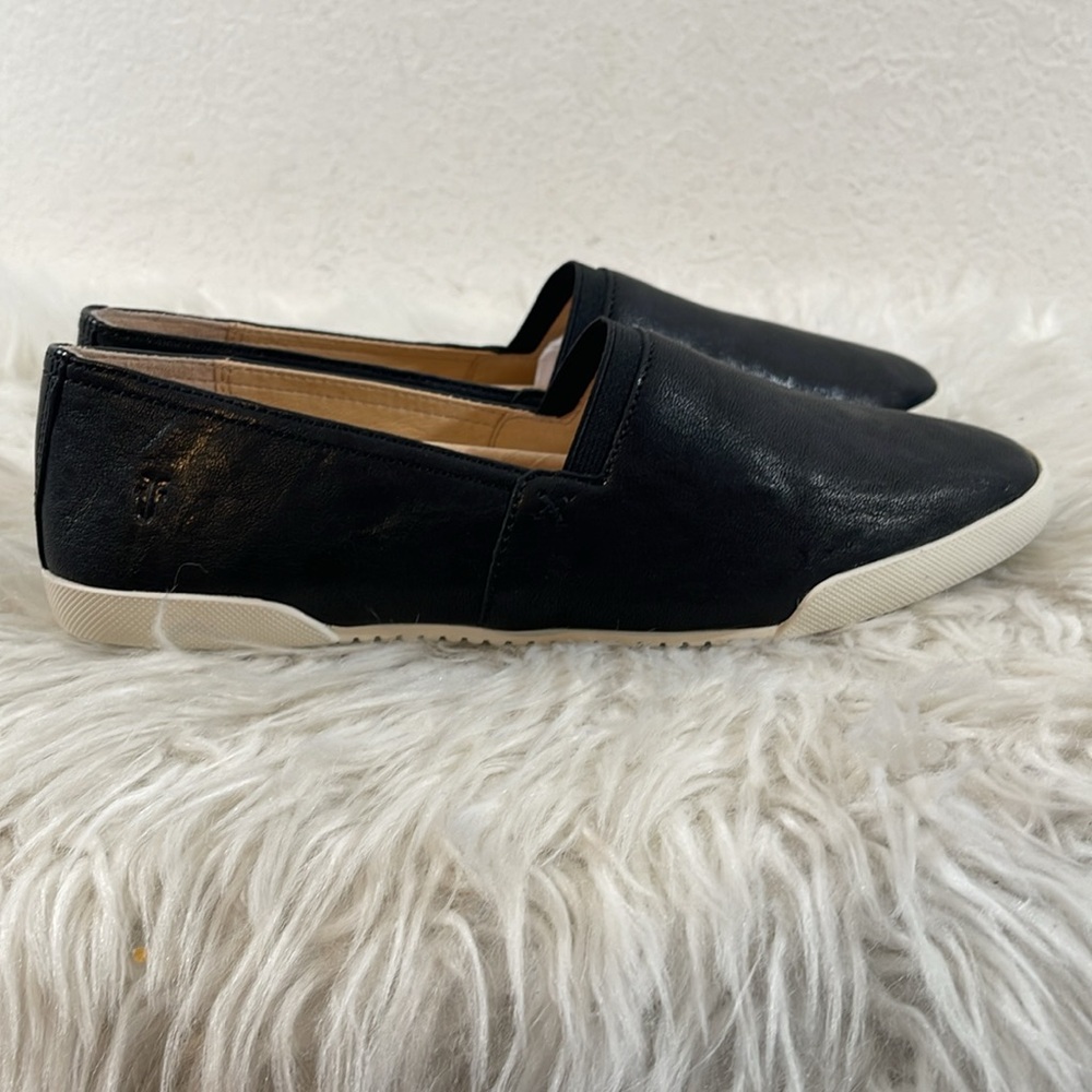 FRYE Women's Melanie Slip On Leather Sneakers Black Size 9 NEW - Picture 7 of 14